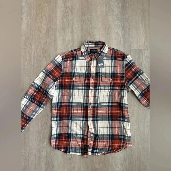 NWT Lucky Brand Flannel shirt Large Men’s - Picture 1 of 9